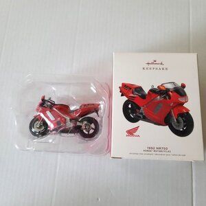 Hallmark Keepsake Christmas Ornament 2019 Honda Motorcycles 1992 NR750 NEW